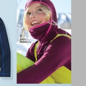 LL Bean “Wicked Warm Expedition Underwear” thermal Balaclava girls size 5-6